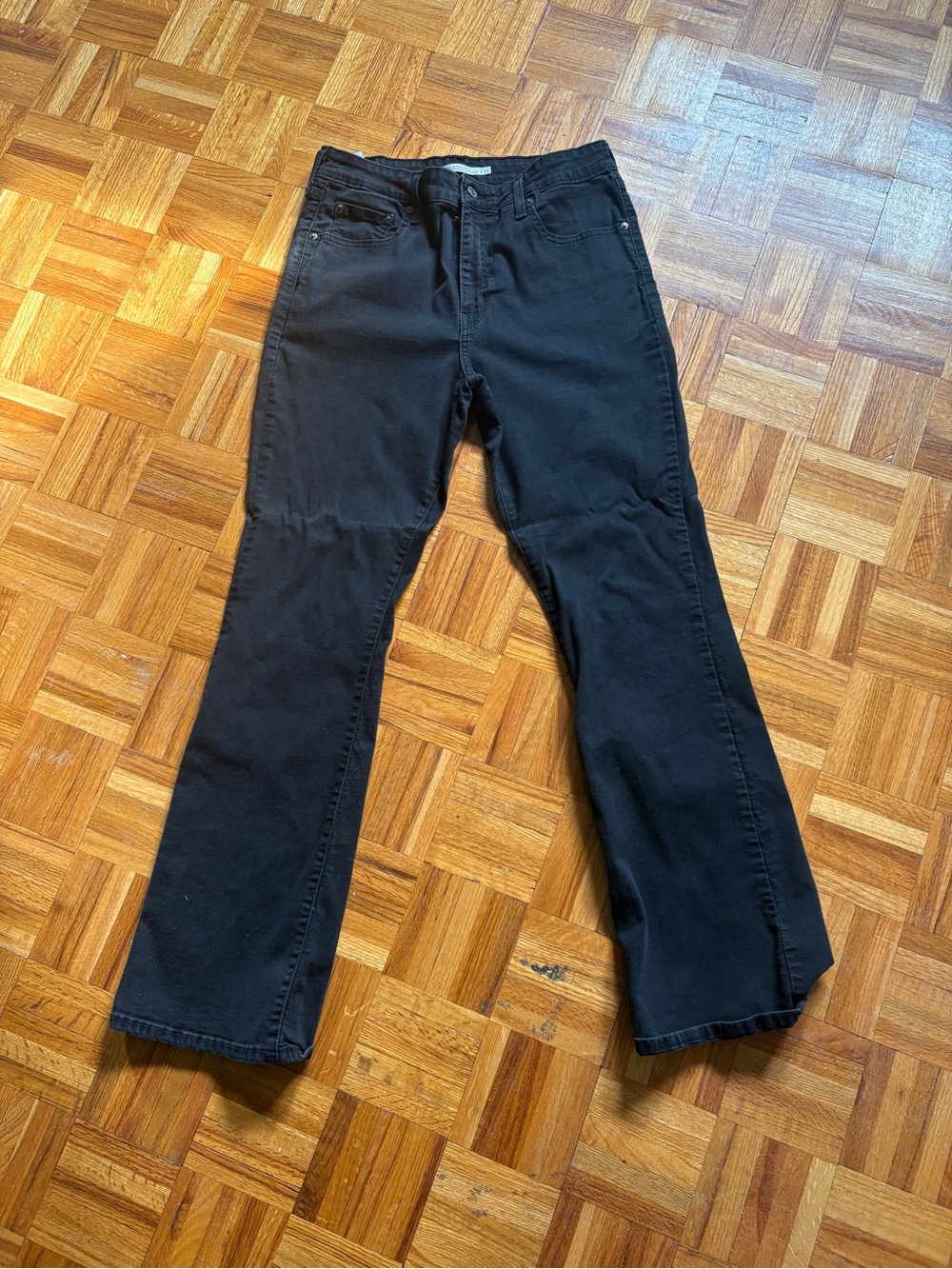 Women's Black Boot-Leg Jeans
